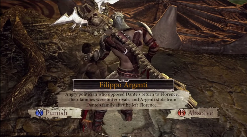 Here’s what happens when video game Dante meets Filippo Argenti